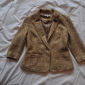 Jennifer Lopez Gold Sequined Evening Jacket